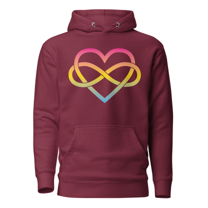 Polyamory Infinity Heart - Pansexual Unisex Hoodie