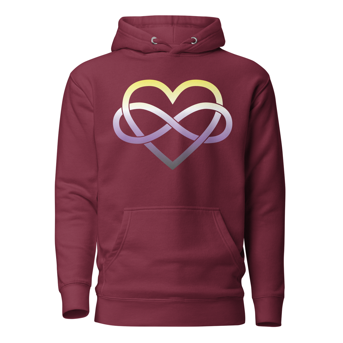 Polyamory Infinity Heart - Non-binary Unisex Hoodie