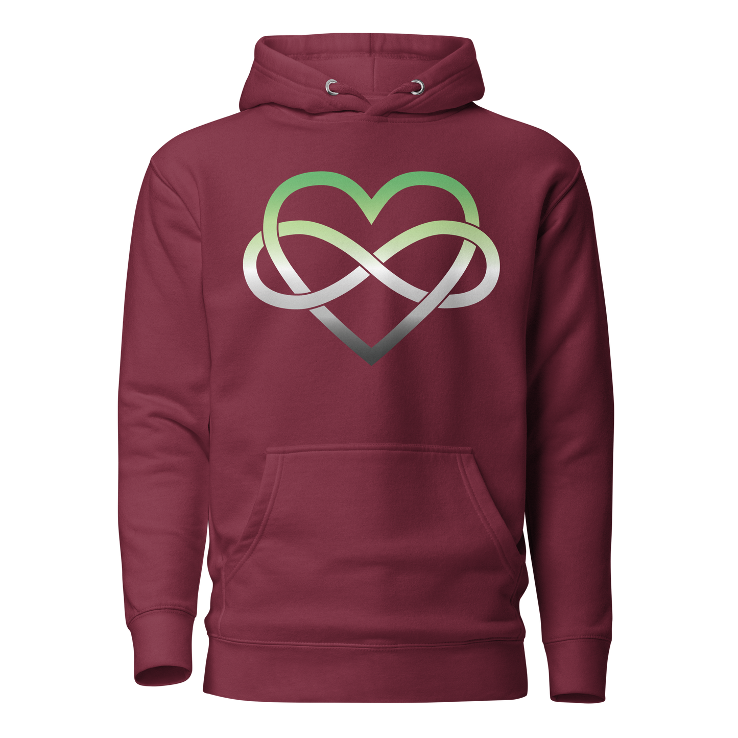 Polyamory Infinity Heart - Aromantic Unisex Hoodie