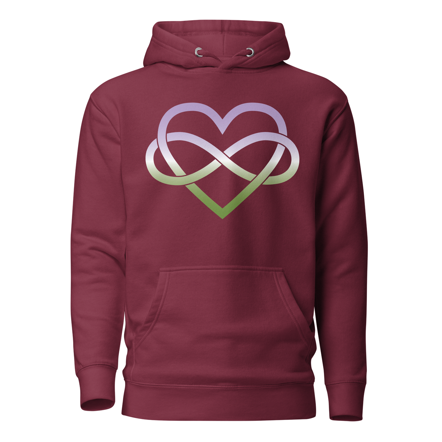 Polyamory Infinity Heart - Genderqueer Unisex Hoodie