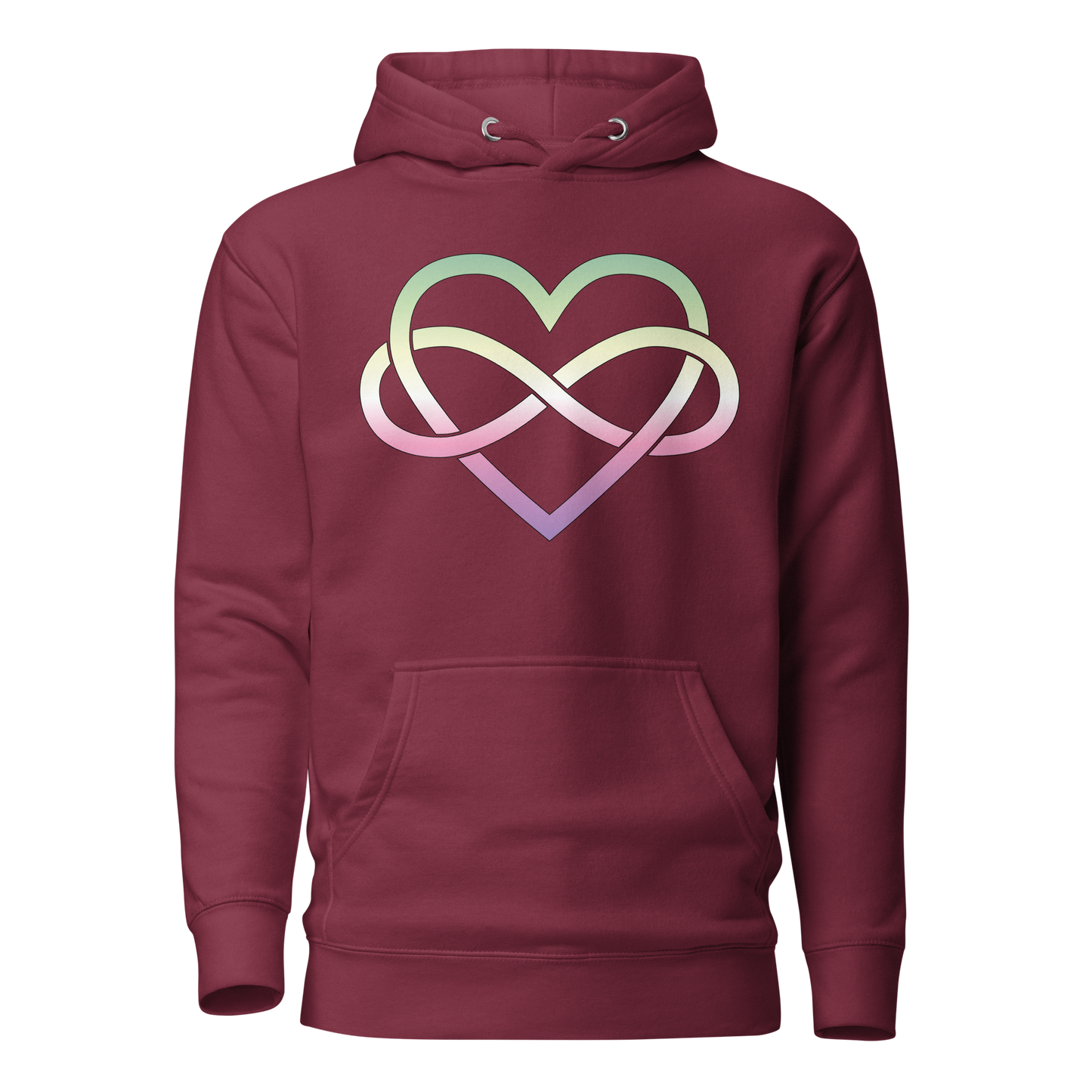 Polyamory Infinity Heart - Genderfae Unisex Hoodie