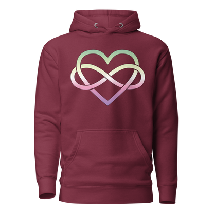 Polyamory Infinity Heart - Genderfae Unisex Hoodie