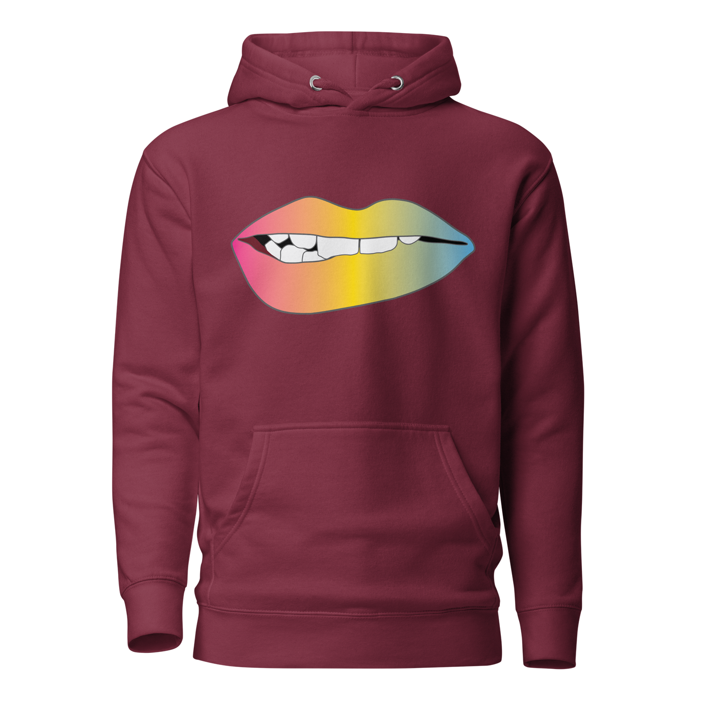 Biting Lips - Pansexual Pride - Gradient Unisex Hoodie