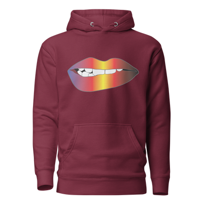 Biting Lips - Polyamory Pride - Gradient Unisex Hoodie