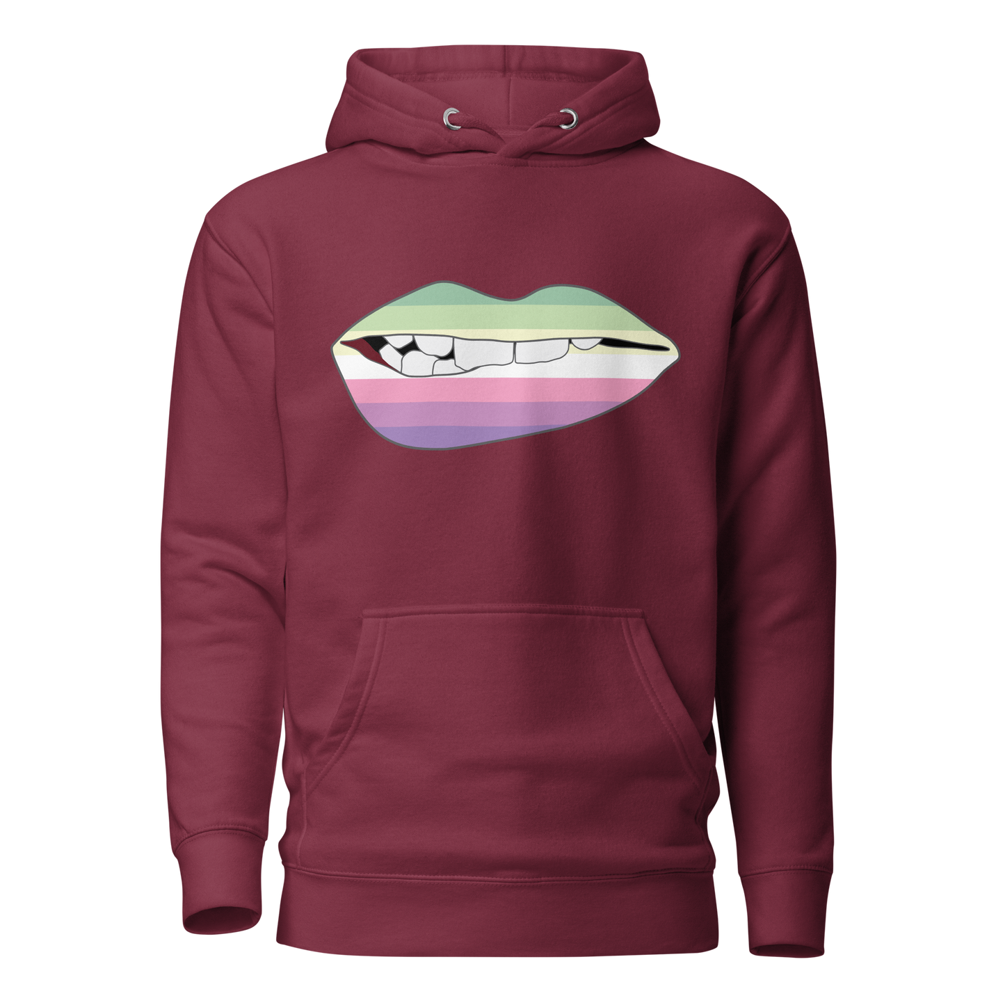 Biting Lips - Genderfae Flag Unisex Hoodie