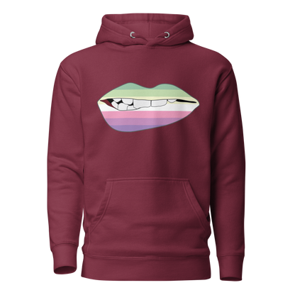 Biting Lips - Genderfae Flag Unisex Hoodie