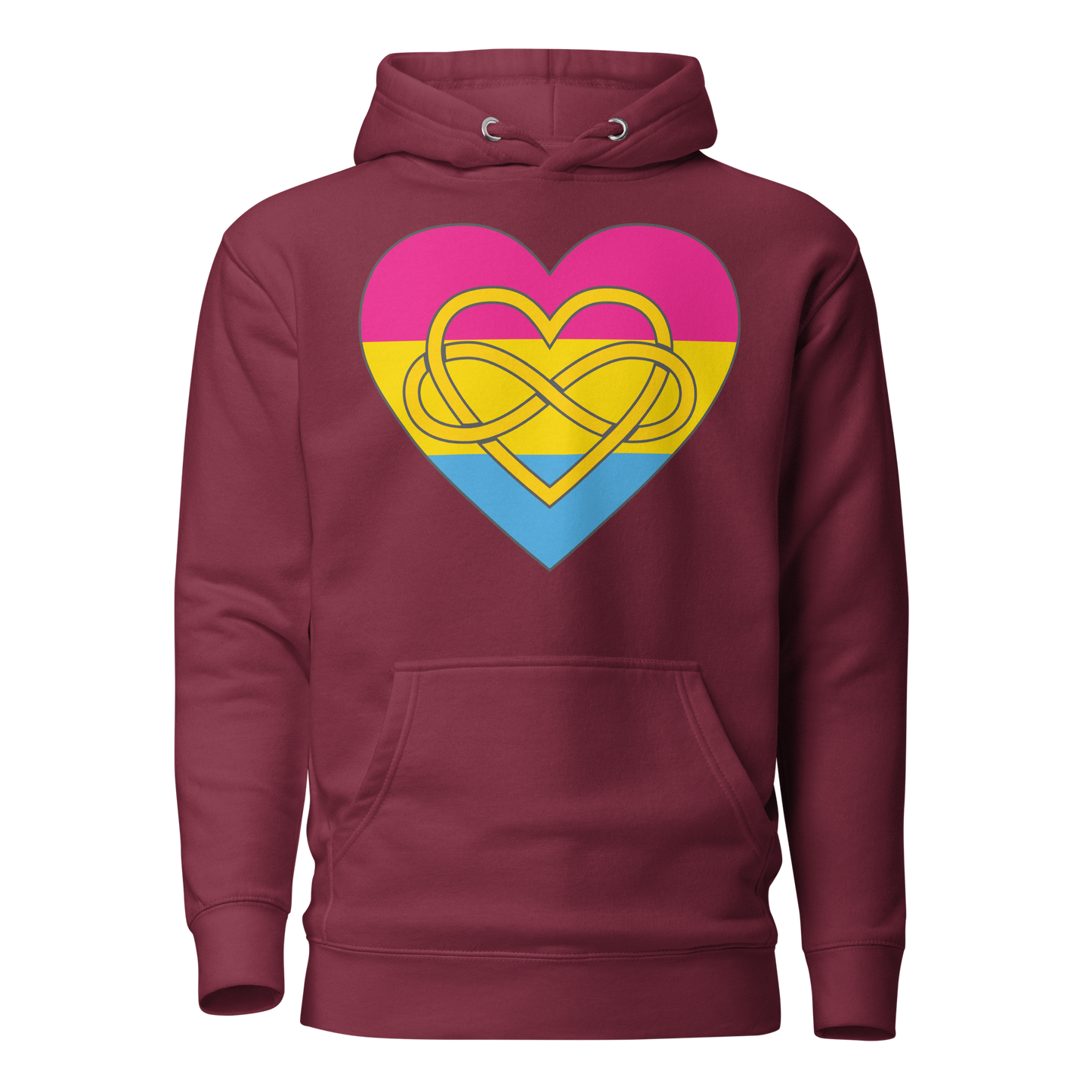 Polyamory Infinity Heart Pansexual Pride Unisex Hoodie