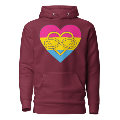 Polyamory Infinity Heart Pansexual Pride Unisex Hoodie