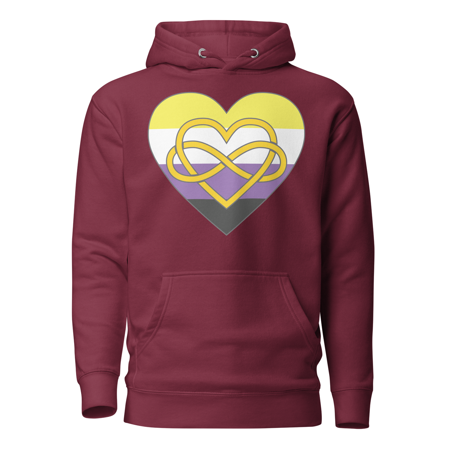 Polyamory Infinity Heart Non-binary Pride Unisex Hoodie