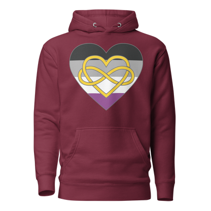 Polyamory Infinity Heart Asexual Pride Unisex Hoodie