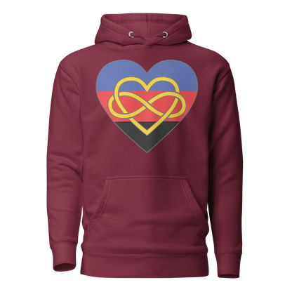 Polyamory Infinity Heart Pride Unisex Hoodie