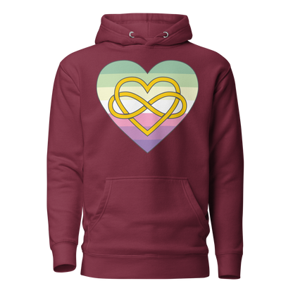 Polyamory Infinity Heart Genderfae Pride Unisex Hoodie