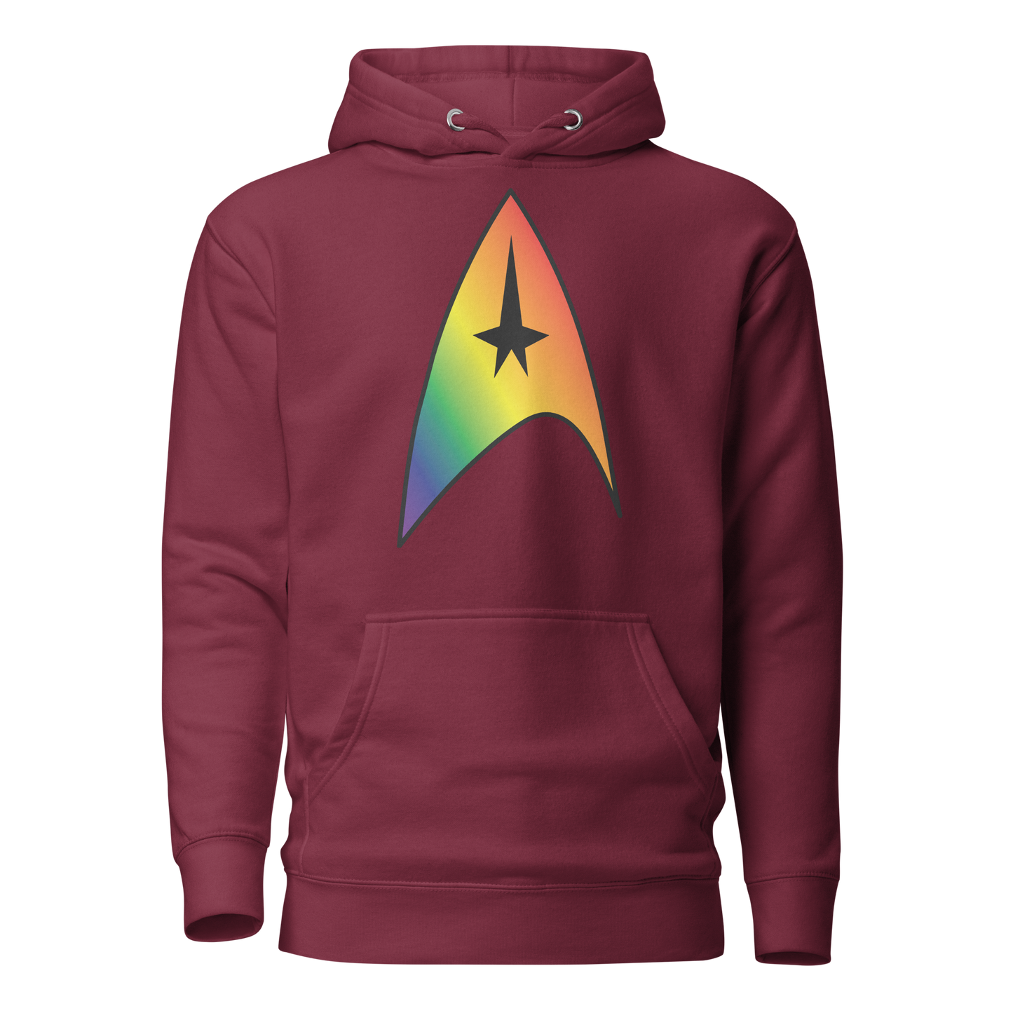 Starfleet Insignia - Rainbow Pride Unisex Hoodie