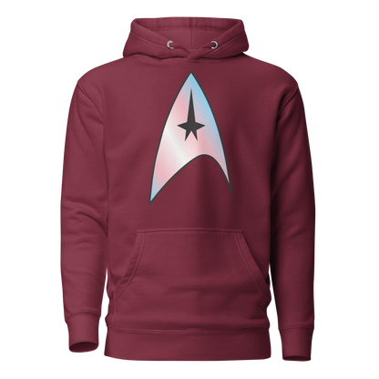 Starfleet Insignia - Trans Pride Unisex Hoodie