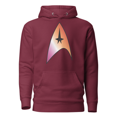 Starfleet Insignia - Lesbian Pride Unisex Hoodie