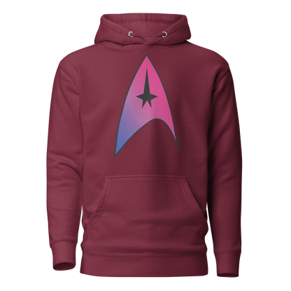 Starfleet Insignia - Bisexual Pride Unisex Hoodie