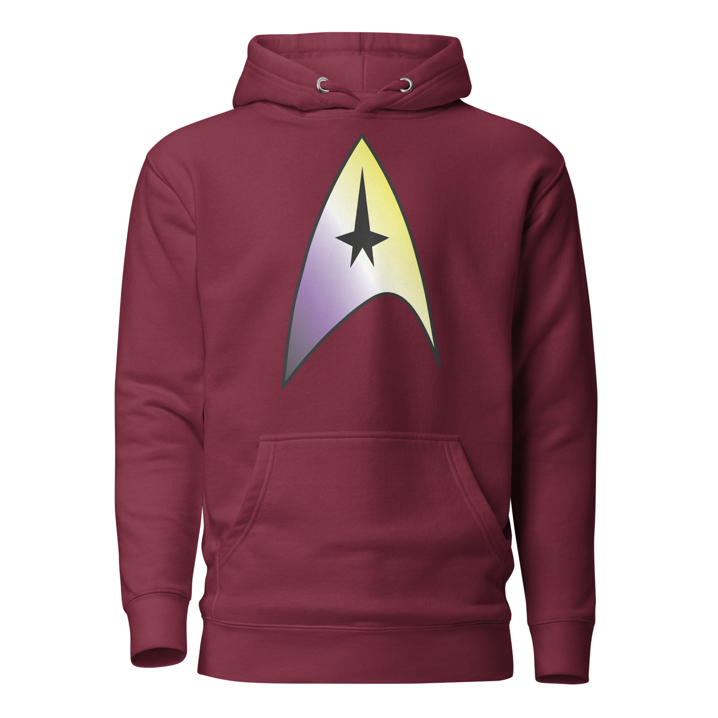 Starfleet Insignia - Non-binary Pride Unisex Hoodie