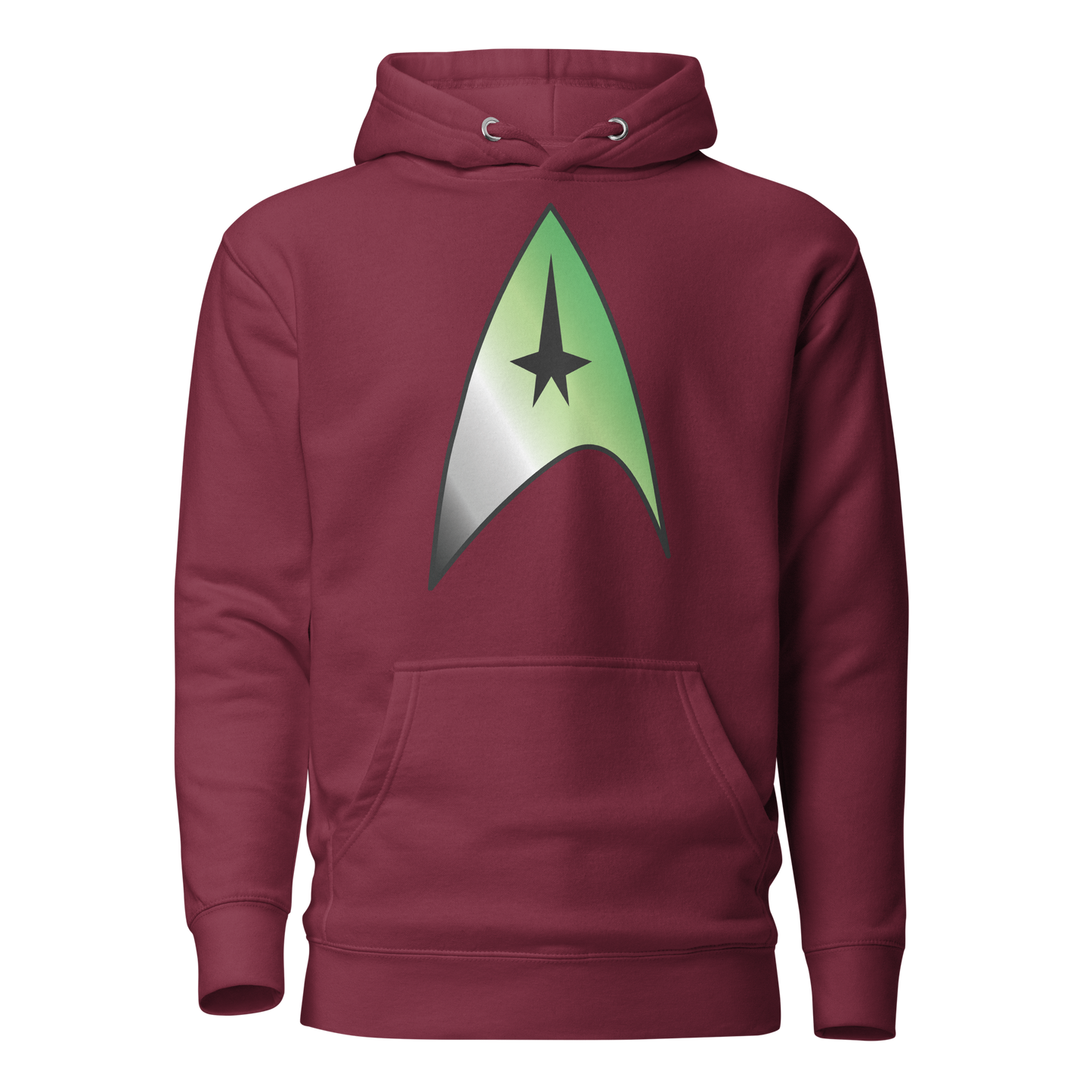 Starfleet Insignia - Aromantic Pride Unisex Hoodie