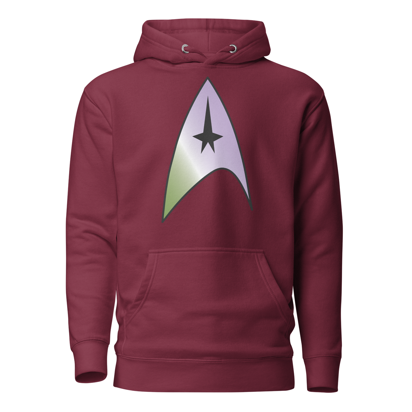 Starfleet Insignia - Genderqueer Pride Unisex Hoodie