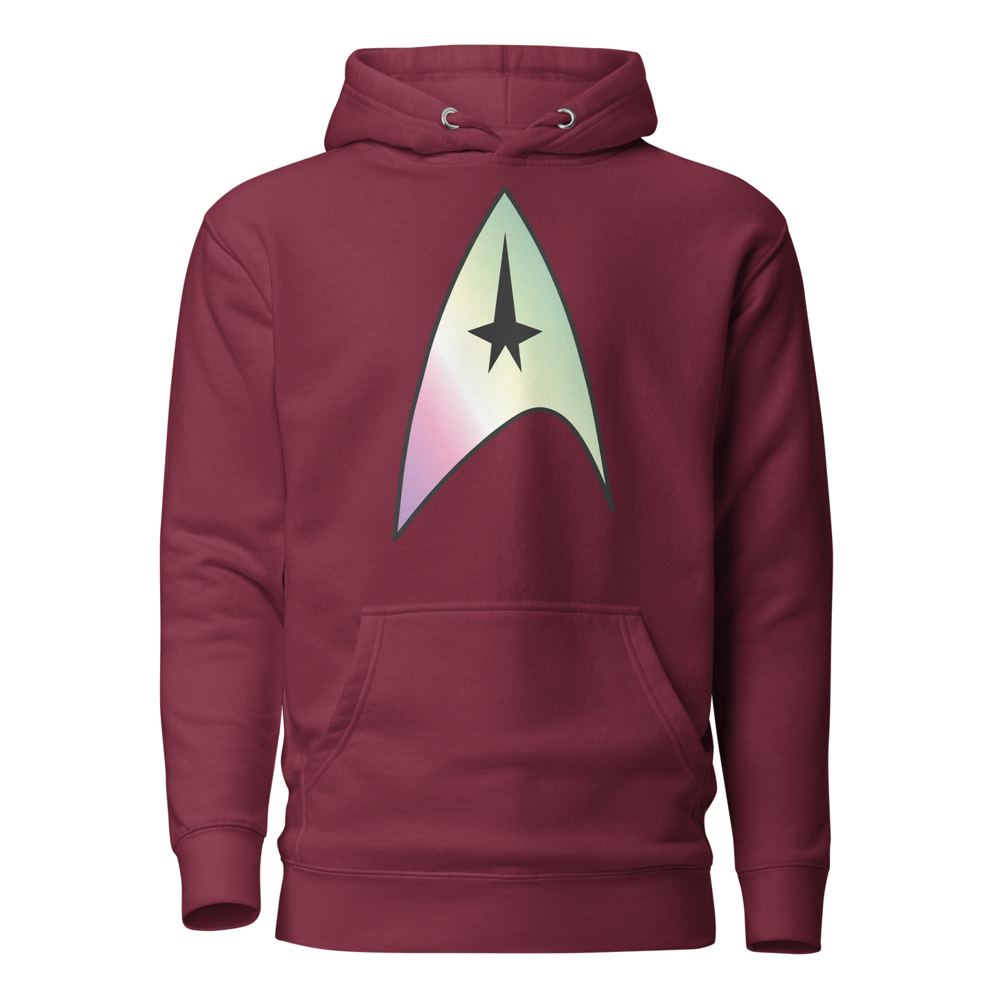 Starfleet Insignia - Genderfae Pride Unisex Hoodie