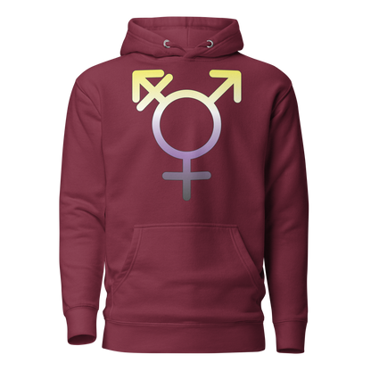 Transgender Symbol - Non-binary Pride Unisex Hoodie