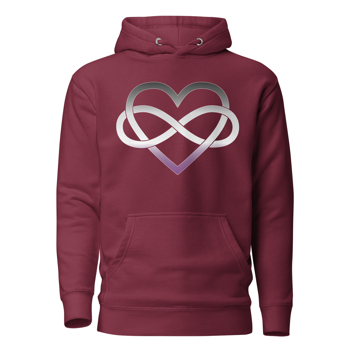 Polyamory Infinity Heart - Asexual/Demisexual Unisex Hoodie