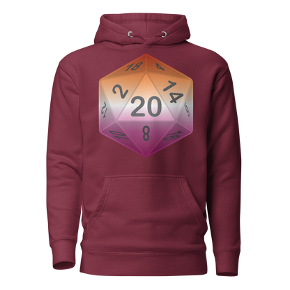 Pride Dice - Lesbian Unisex Hoodie