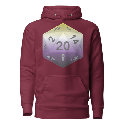 Pride Dice - Non-binary Unisex Hoodie