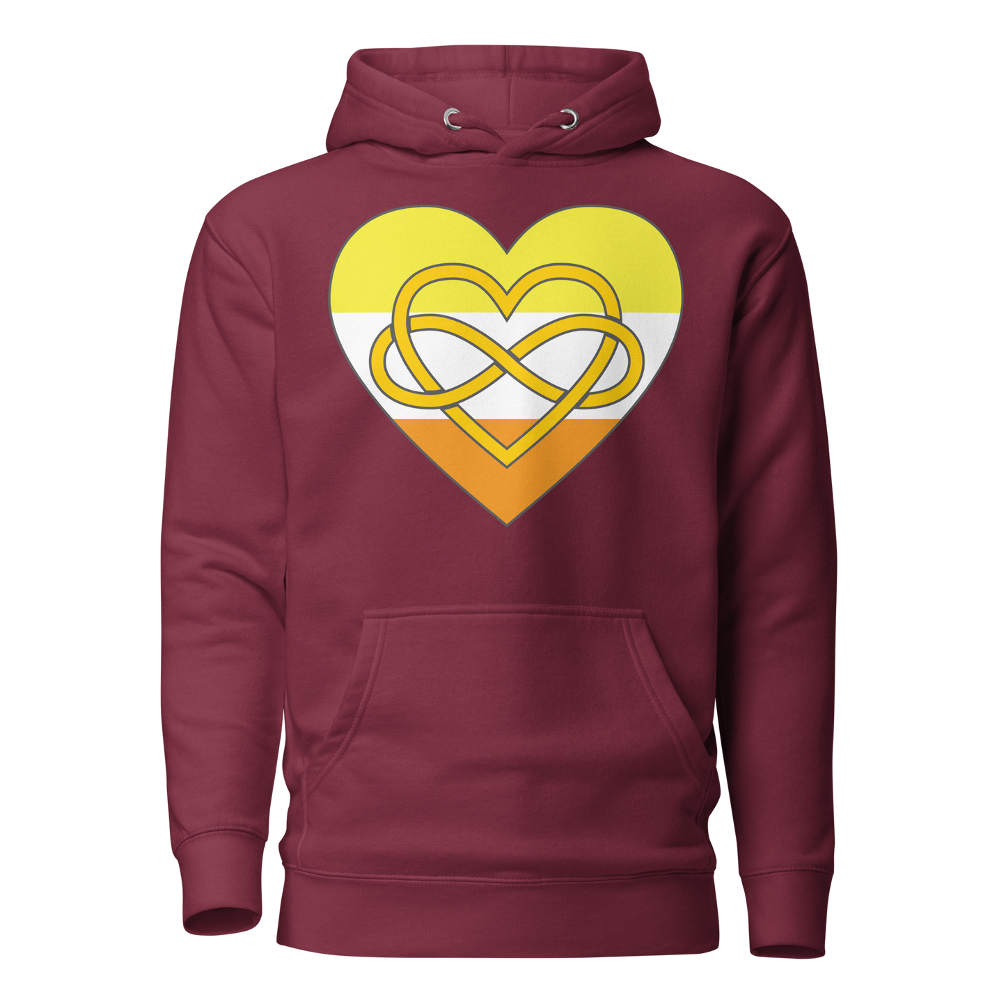 Polyamory Infinity Heart Maverique Pride Unisex Hoodie