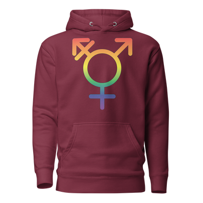 Transgender Symbol - Rainbow Pride Unisex Hoodie