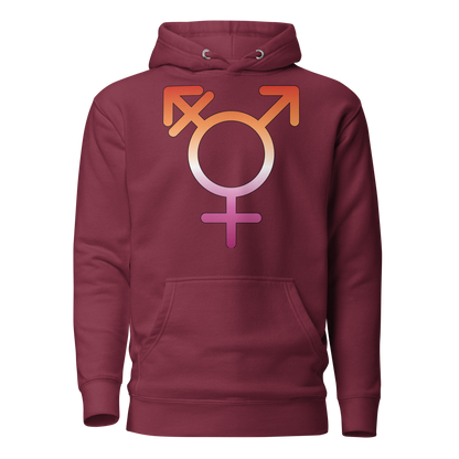 Transgender Symbol - Lesbian Pride Unisex Hoodie