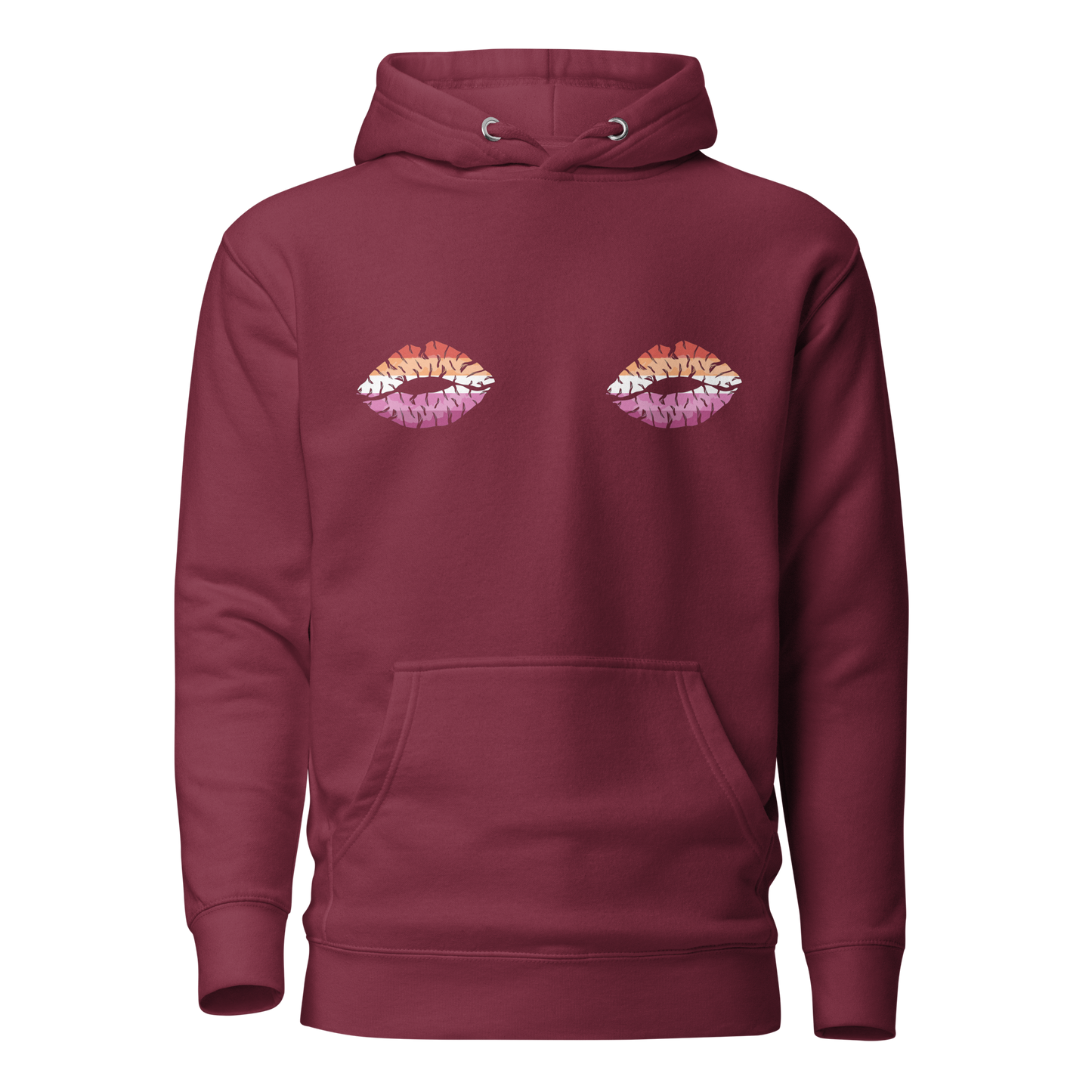 Lesbian Boob Kisses Unisex Hoodie