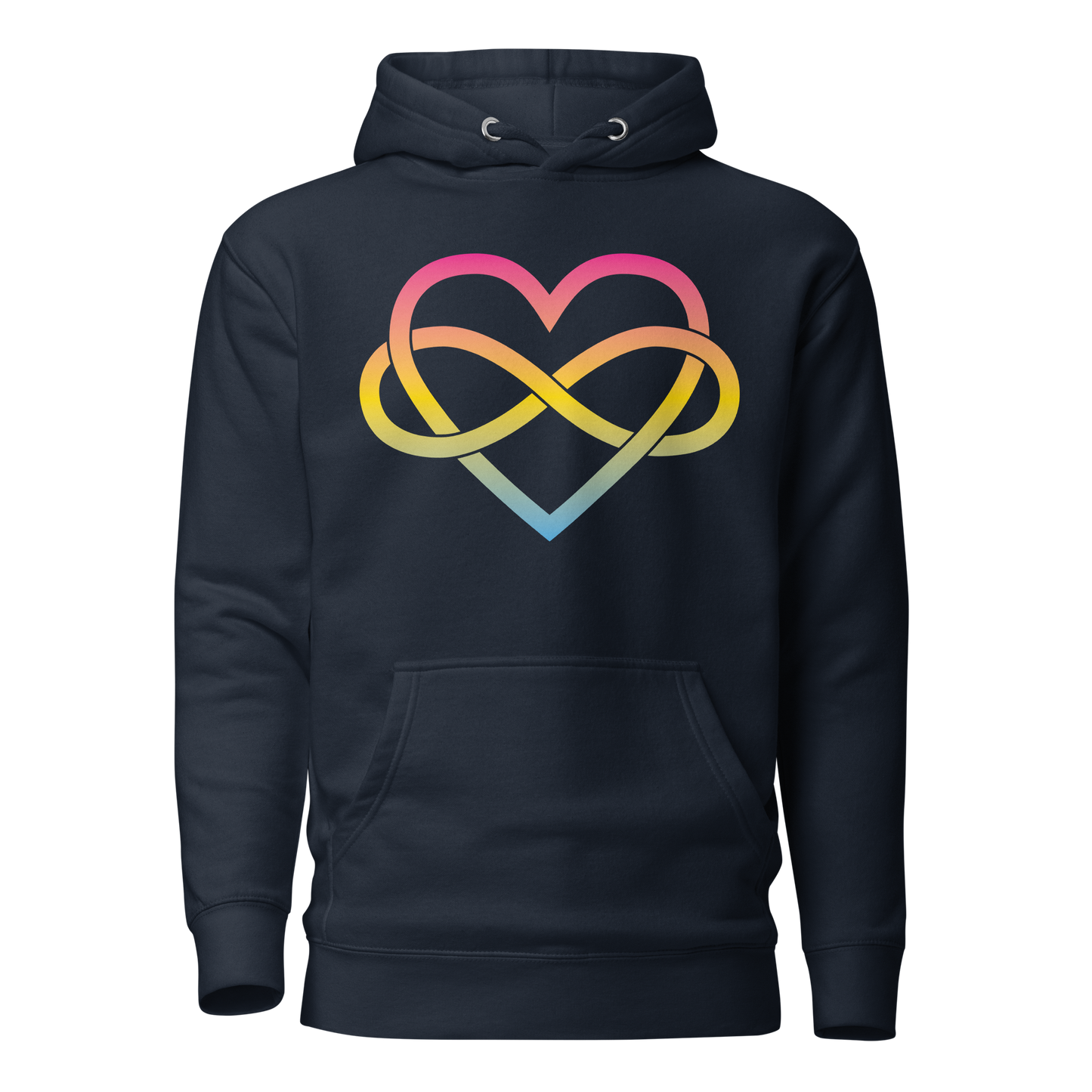 Polyamory Infinity Heart - Pansexual Unisex Hoodie