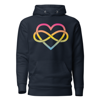 Polyamory Infinity Heart - Pansexual Unisex Hoodie