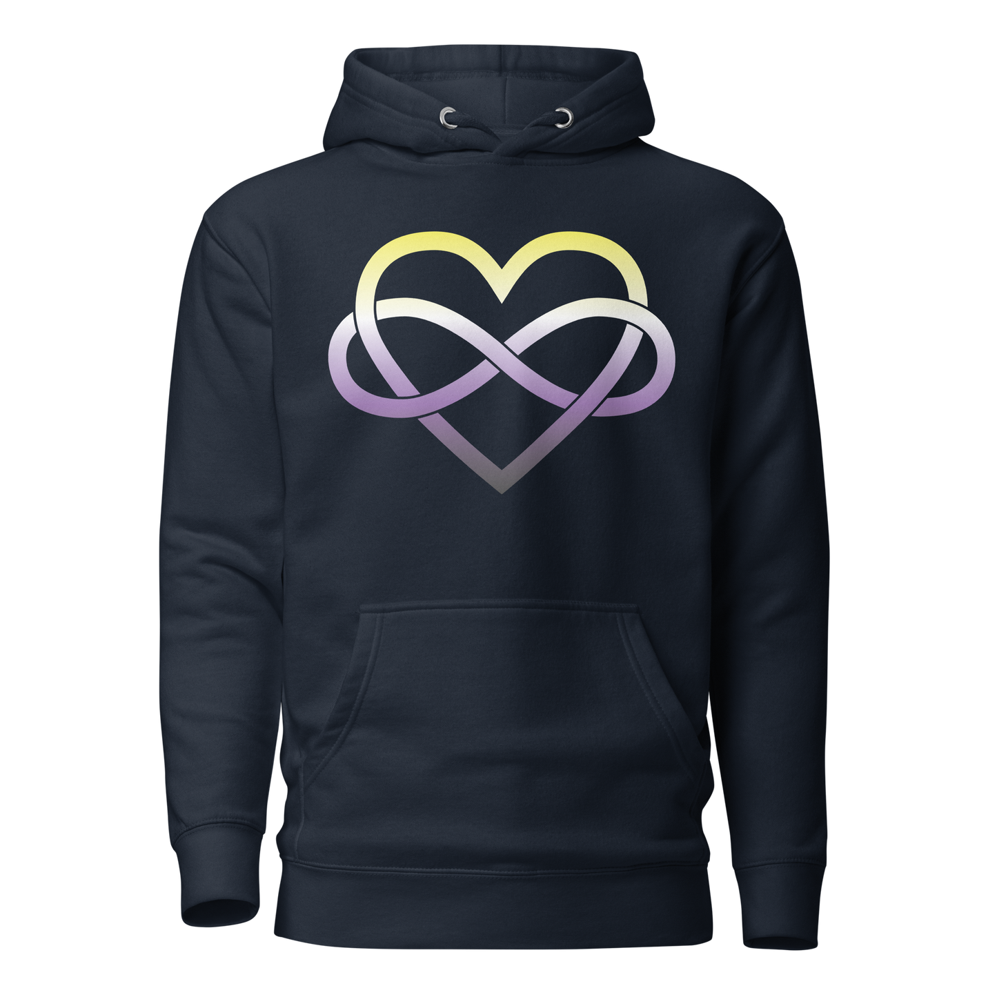 Polyamory Infinity Heart - Non-binary Unisex Hoodie