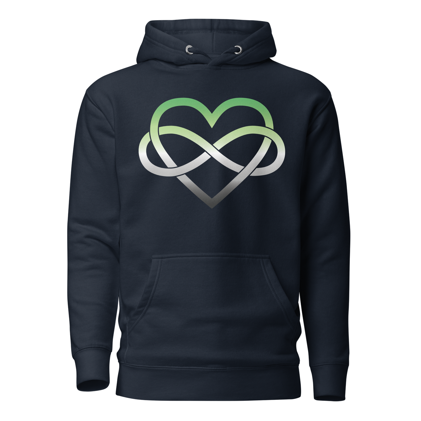 Polyamory Infinity Heart - Aromantic Unisex Hoodie