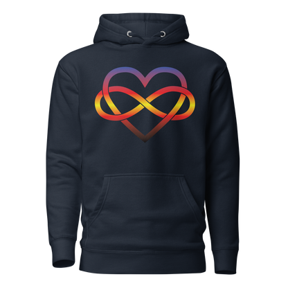 Polyamory Infinity Heart - Polyamory Unisex Hoodie