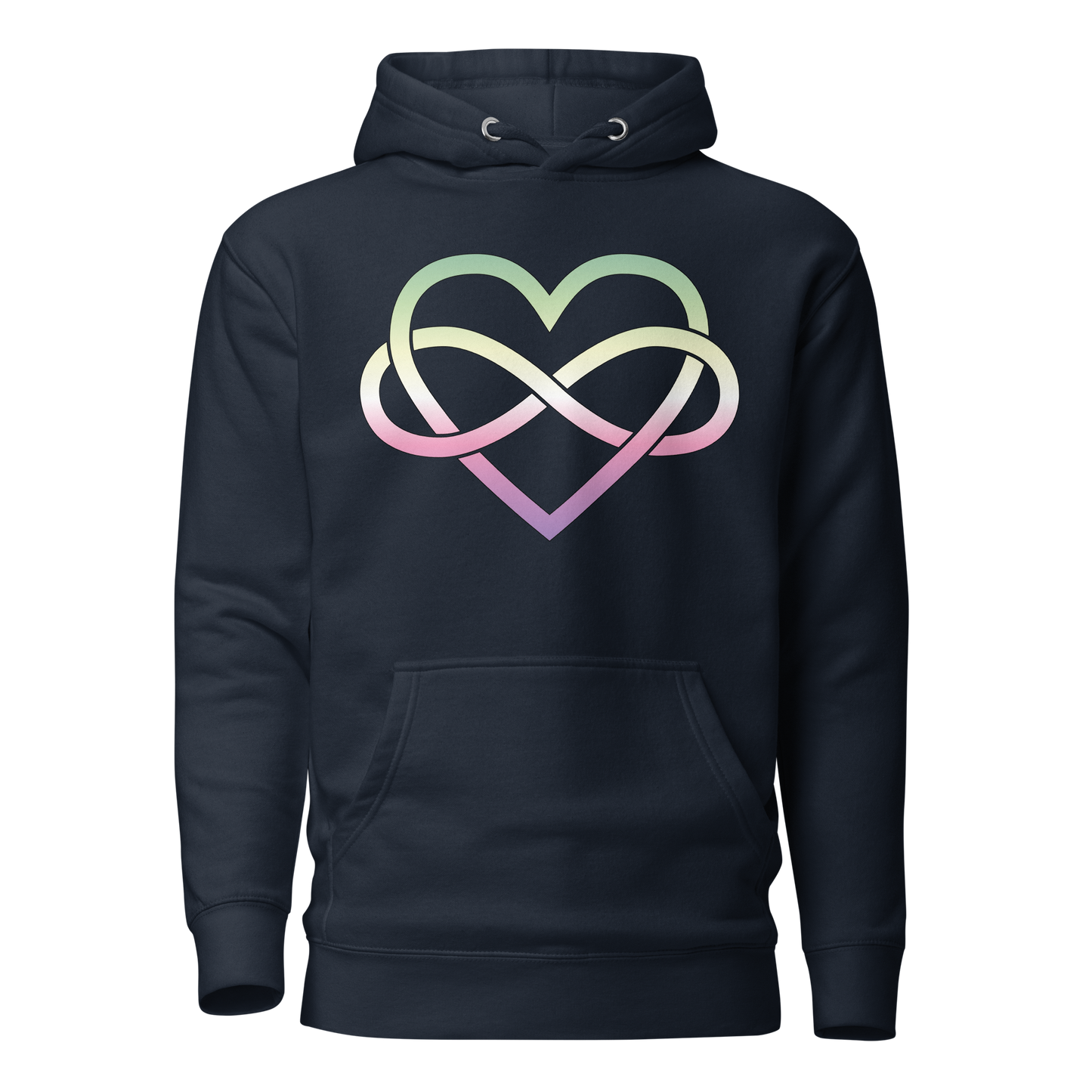 Polyamory Infinity Heart - Genderfae Unisex Hoodie