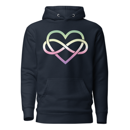 Polyamory Infinity Heart - Genderfae Unisex Hoodie