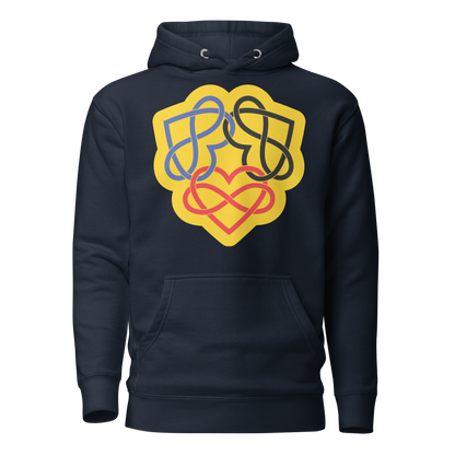 Poly Infinity Hearts Interlocked Unisex Hoodie