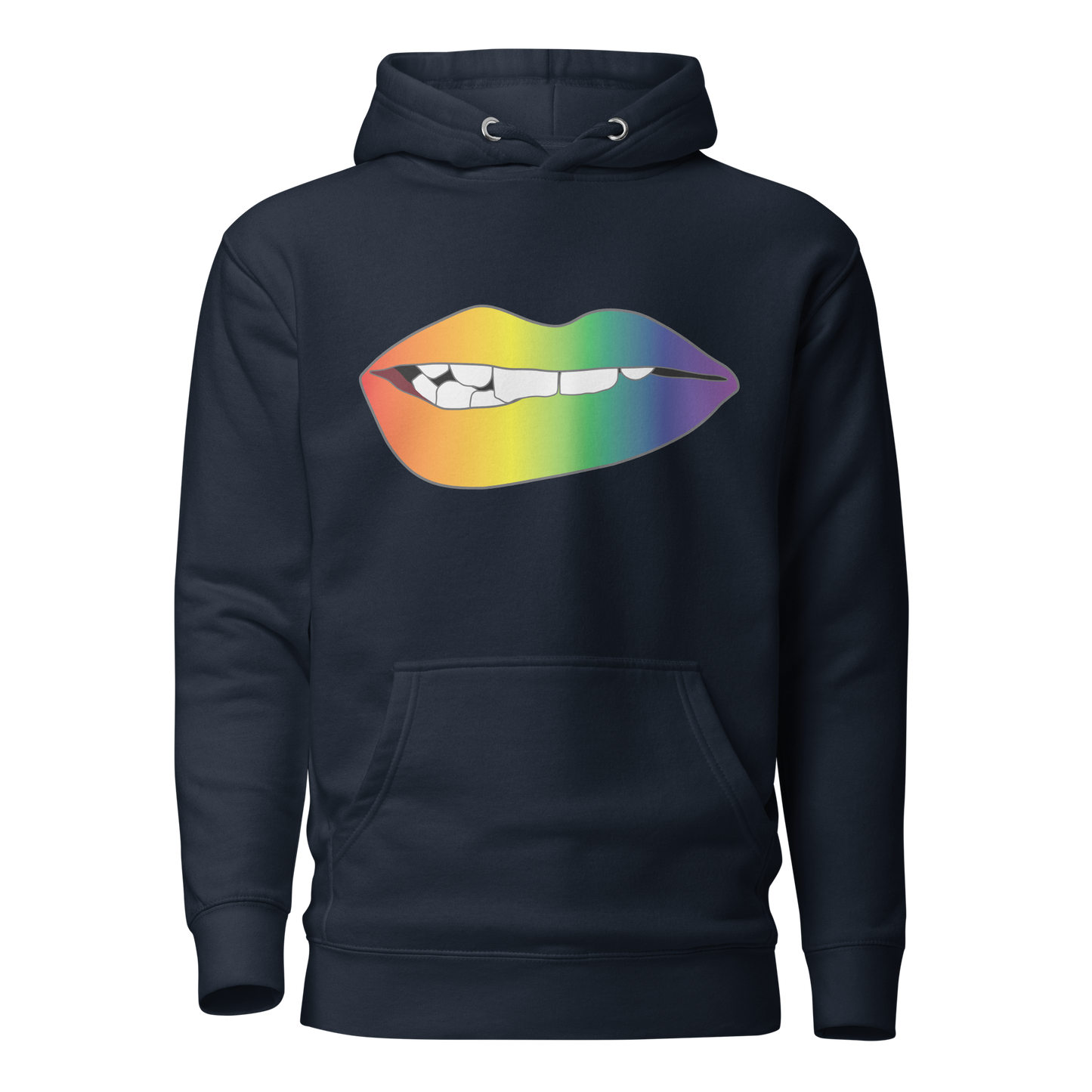 Biting Lips - Rainbow Pride - Gradient Unisex Hoodie