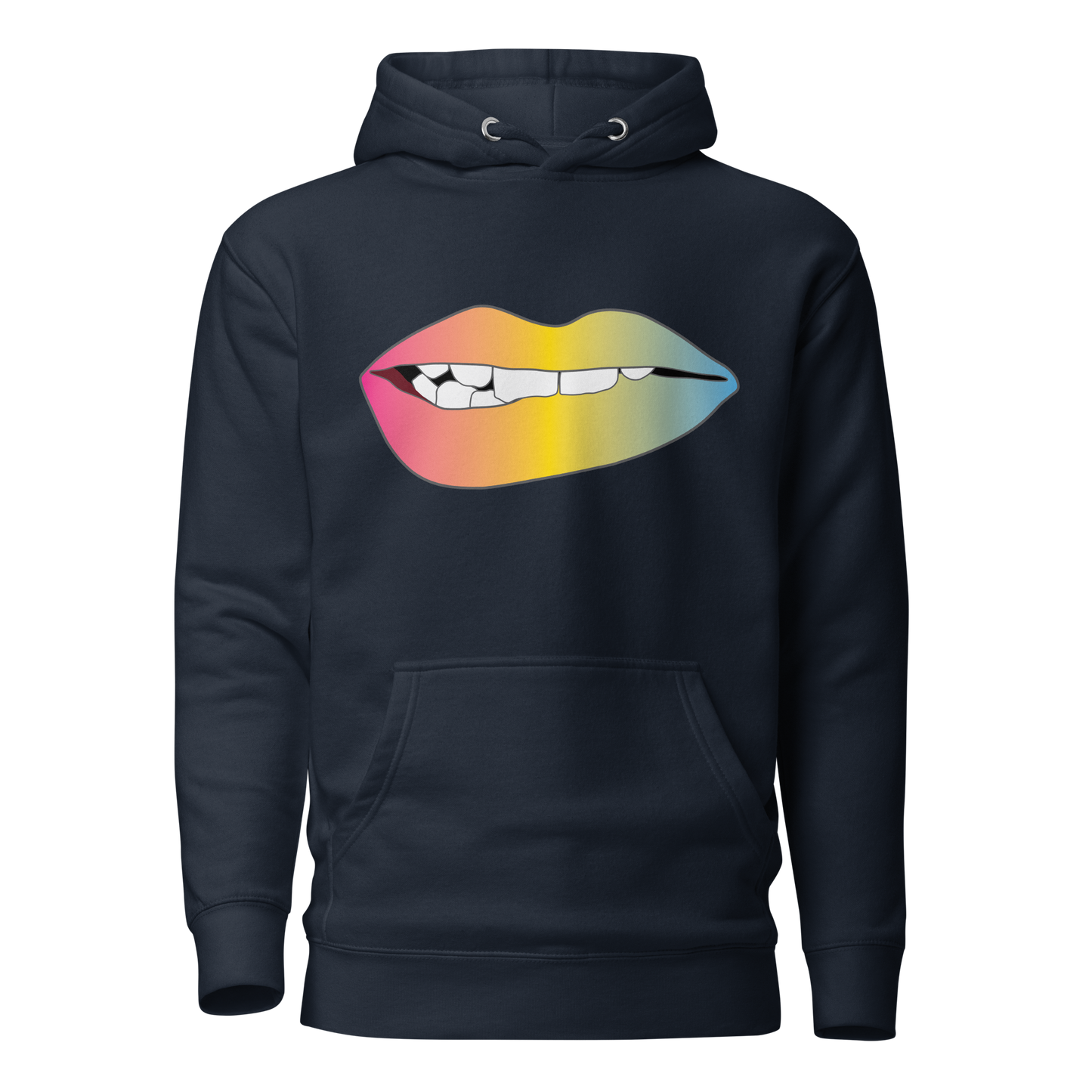 Biting Lips - Pansexual Pride - Gradient Unisex Hoodie