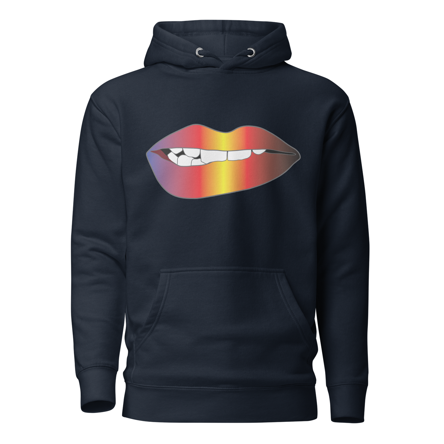 Biting Lips - Polyamory Pride - Gradient Unisex Hoodie