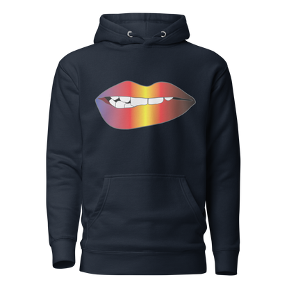 Biting Lips - Polyamory Pride - Gradient Unisex Hoodie