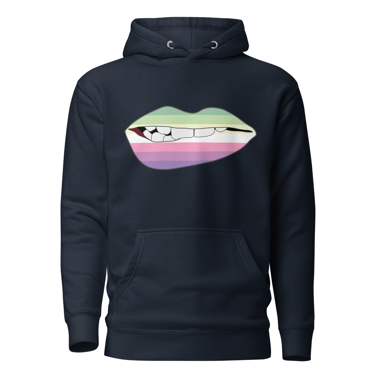 Biting Lips - Genderfae Flag Unisex Hoodie