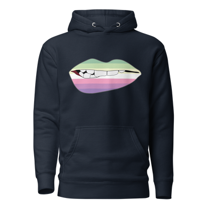 Biting Lips - Genderfae Flag Unisex Hoodie