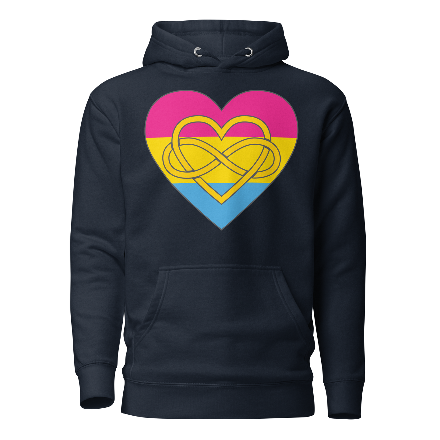 Polyamory Infinity Heart Pansexual Pride Unisex Hoodie