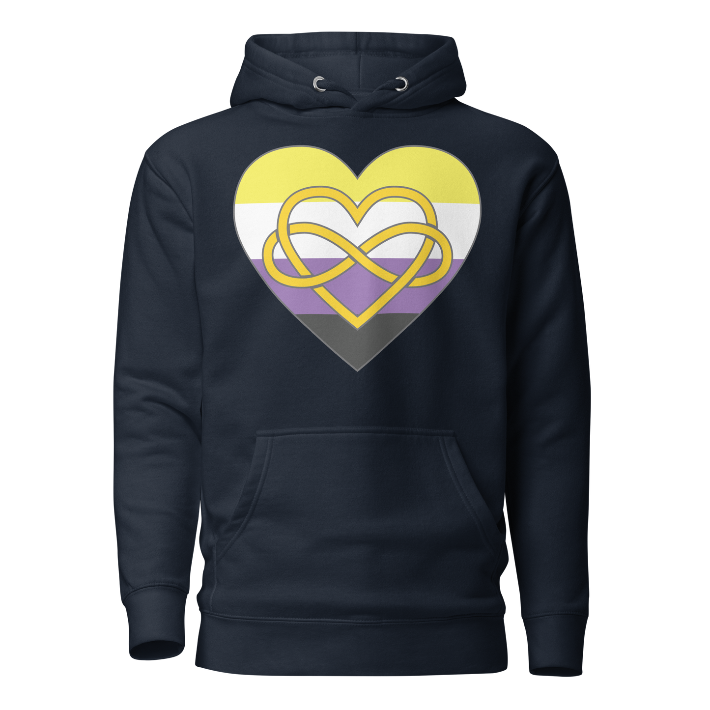 Polyamory Infinity Heart Non-binary Pride Unisex Hoodie