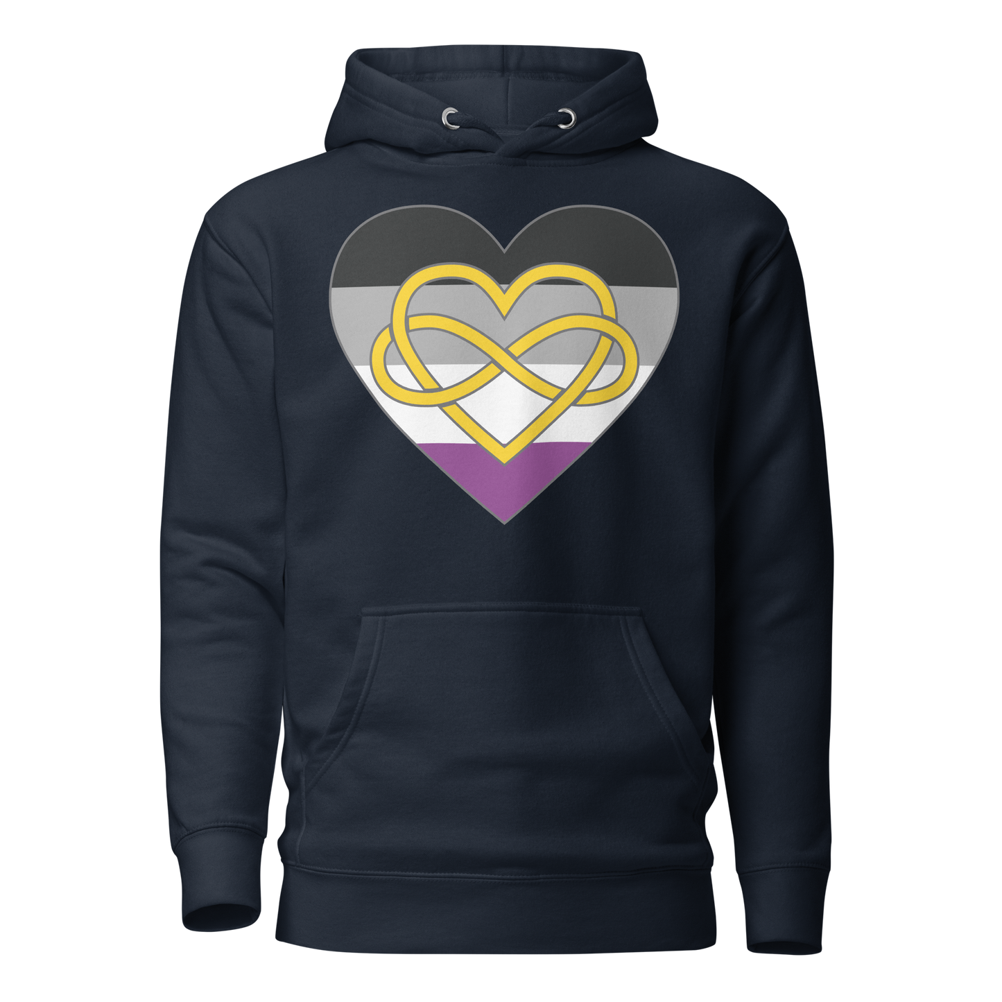 Polyamory Infinity Heart Asexual Pride Unisex Hoodie