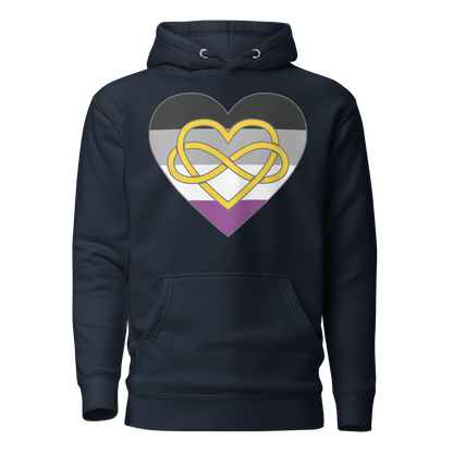 Polyamory Infinity Heart Asexual Pride Unisex Hoodie